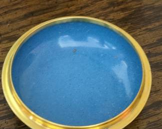 Vintage Chinese Cloisonn Enamel Trinket Box with Floral Motif second image