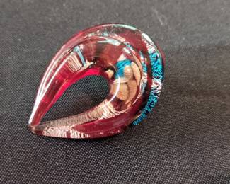 HandBlown Glass Brooch or Pendant