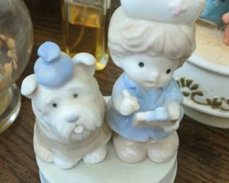 Precious Moments Love Beareth All Things Nurse and Dog Figurine