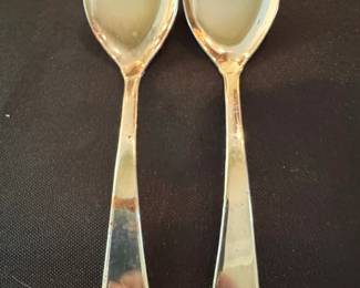 Silver Plated Dessert Spoons Set of 