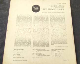 Mario Lanza Sings the Hit Songs from The Student Prince and Other Great Musical Comedies second image