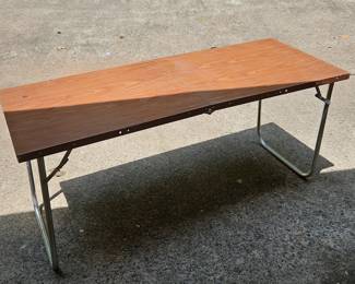 Folding metal table  of 