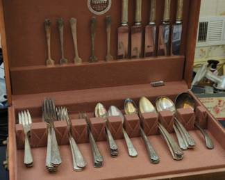 Silver Plate Flatware Set in Box