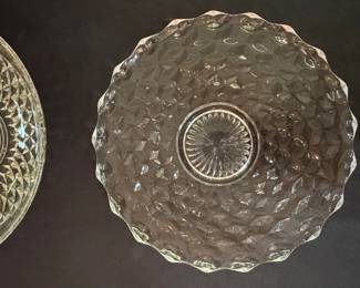 Glass Platter and Bowl Set third image