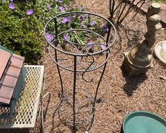 Wrought Iron TwoTiered Plant Stand