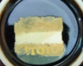 Shibata TenmokuKiku HandPainted Ceramic Bowl second image