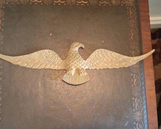 Vintage Cast Metal American Eagle Wall Decor Set