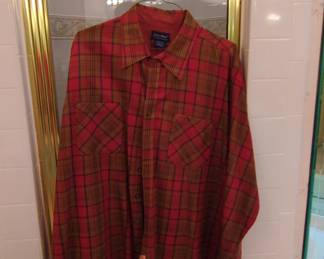 John Blair Plaid Acrylic ButtonUp Shirt