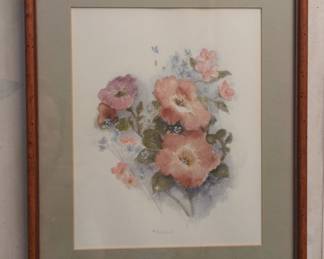 Floral Watercolor Painting by C. Dishman