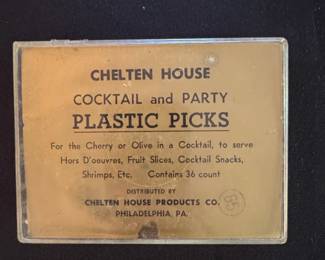 Chelten House Cocktail and Party Plastic Picks with Ornate Handles