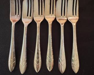 Sheffield England Silver Plate Cocktail Forks