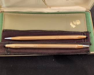 Cross K Gold Filled Pen Set second image