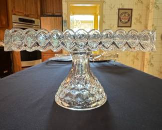 Fostoria American Clear Square Cake Stand