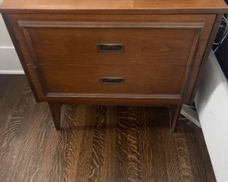 2 bed side tables.  MCM Bassett 