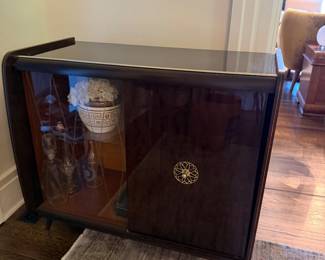 European Vitrine/ Bar Cabinet