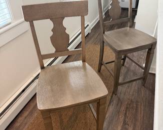 Solid wood counter stools