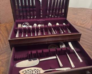Vintage Silver Chest and Flatware