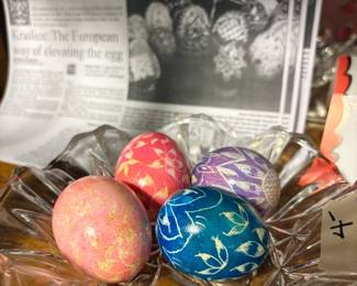 Czech Kraslice Hand Decorated Eggs