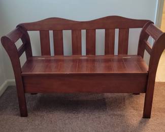 PRESALE - $75 QUALITY ARMED AND BACK STORAGE BENCH