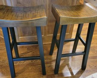 PRESALE - $50 EACH - BAR STOOLS SOLID WOOD QUALITY SMOOTH FINISH 17 1/2 " W X 32" H