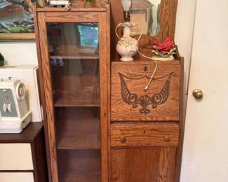 Antique Oak Secretary - $225 