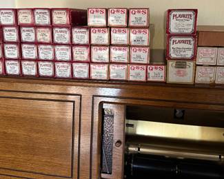 Player piano music rolls