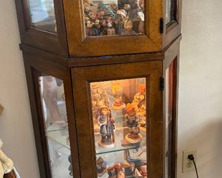 Curio hutch and LOTS of HUMMELS
