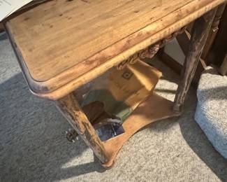 Wonderful wood side table