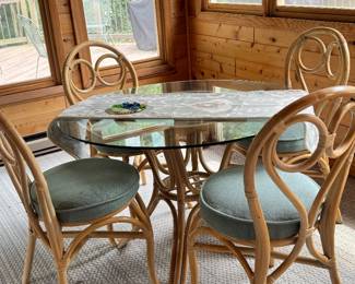 Dining set matches the sofa and love seat