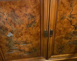 Henry Link style Chinoiserie Buffet Cabinet 