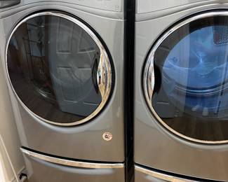 2016 Whirlpool washer and dryer  27-inch, 7.4 cu. ft. electric smart-vented dryer. Featuring Advanced Moisture Sensing and a Steam Refresh cycle, this ENERGY STAR
