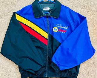 RACE CAR DRIVER SIGNED JACKET RON HORNADAY