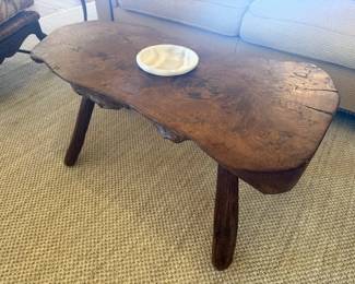 Live Edge Antique Wood Coffee Table