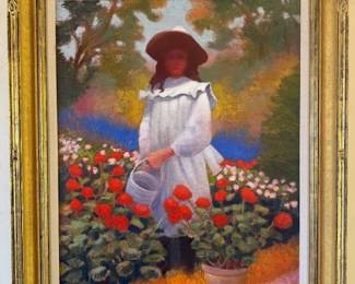 Gary Ernest Smith "Girl with Geraniums"