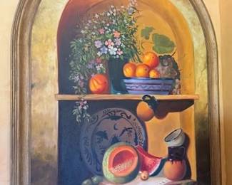 Arched Niche Still Life , Unsigned