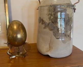 Vintage Antique Pottery Crock