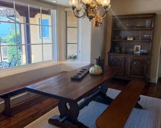 French Antique Trestle Dining Table