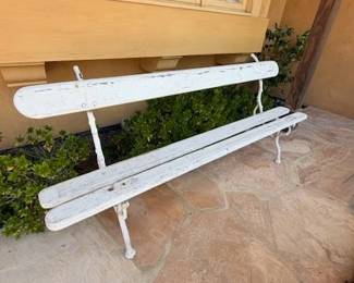 French Antique Park Bench