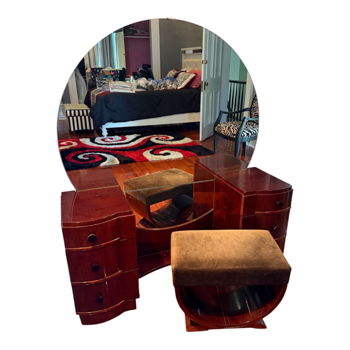 Art deco vanity-France 49.5” wide 16” deep 25”