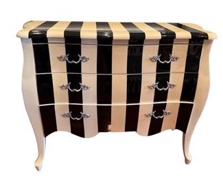 Black and white dresser  39”x16”x30.5” 