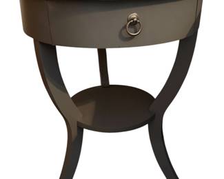 1 of 2 grey nightstand tables 