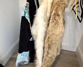 Faux Fur Coat and Vest Set