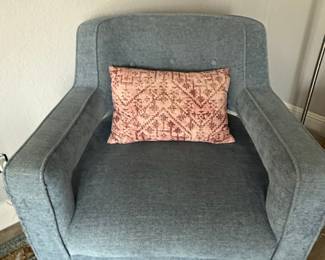 Mid-Century Modern Upholstered Armchair