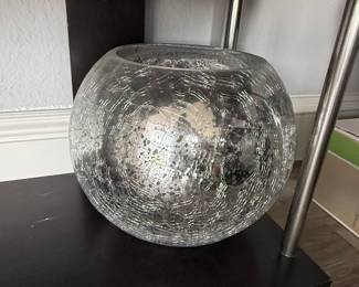 Crackle Glass Vase