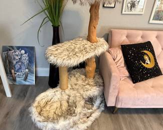 Mau Lifestyle "Alba" Modern Wooden Cat Tree with Condo