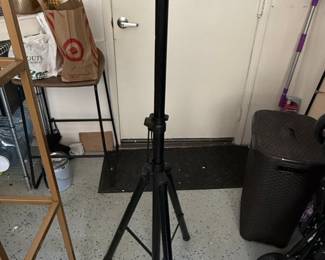 Black Metal Tripod Speaker Stand