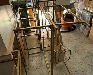 Vintage Brass Etagere / Display Shelf Unit