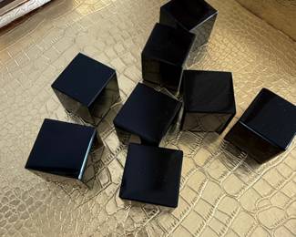Black Obsidian Cubes