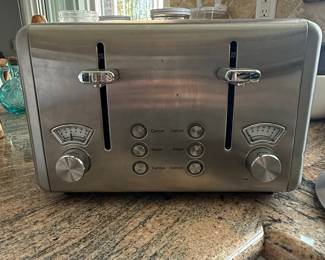 WHALL 4-Slice Stainless Steel Toaster