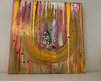 Abstract Drip Painting